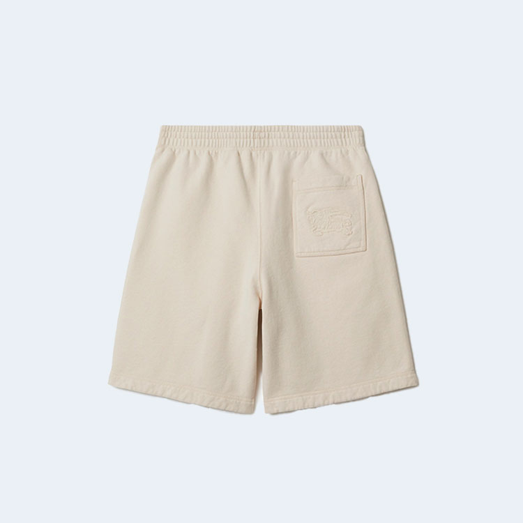 버버리 이퀘스트리안 코튼 쇼츠 아이보리