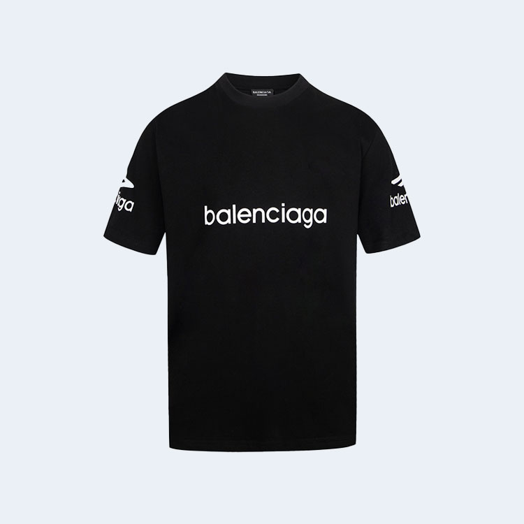 발렌시아가 B 패밀리 테일러 티셔츠 블랙