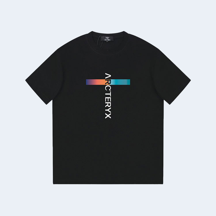 아크테릭스 멀티컬러 타워 자수 티셔츠 블랙