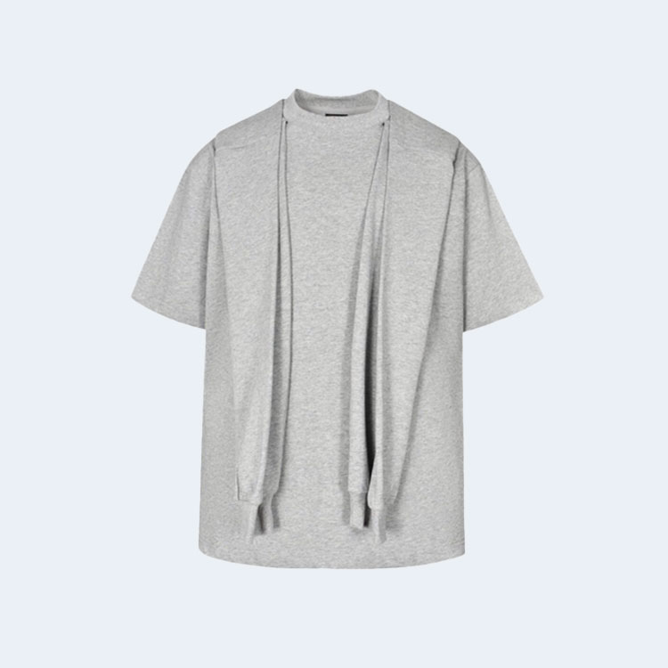 발렌시아가 인코그니토 박시 반팔 후디