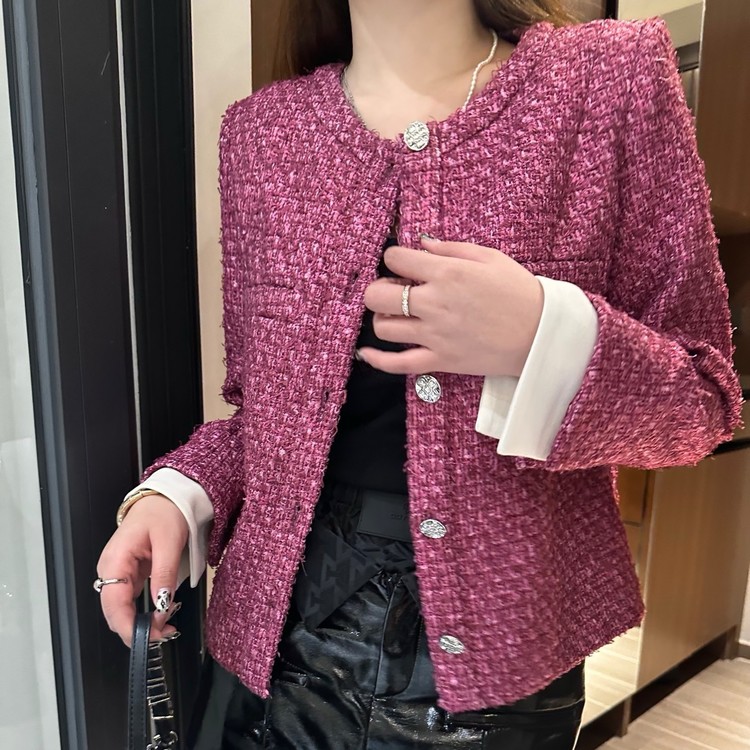 샤넬 믹스드 코튼 울 트위드 자켓