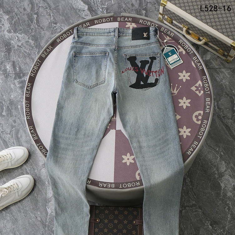 루이비통 빅 로고 데님 펜츠