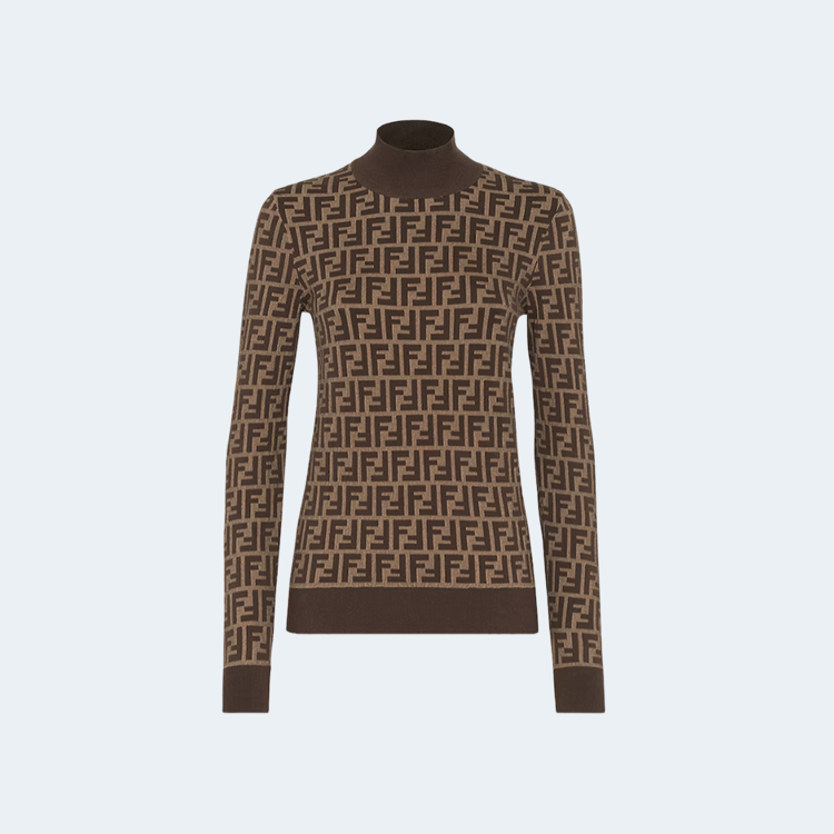 펜디 브라운 FF 코튼 스웨터