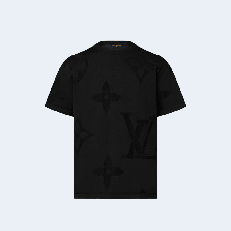 루이비통 모노그램 쇼트 슬리브드 코튼 크루넥 1AFYEZ