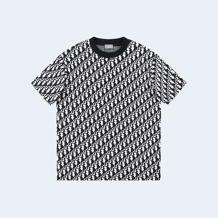 디올 오블리크 반팔 티셔츠 블랙