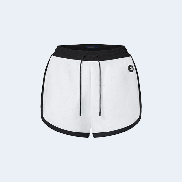 루이비통 모노그램 오픈워크 조깅 쇼츠 화이트
