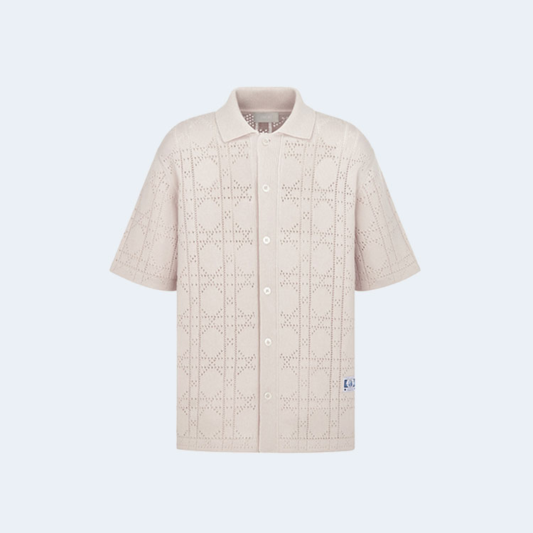 디올 까나쥬 반팔 셔츠 베이지