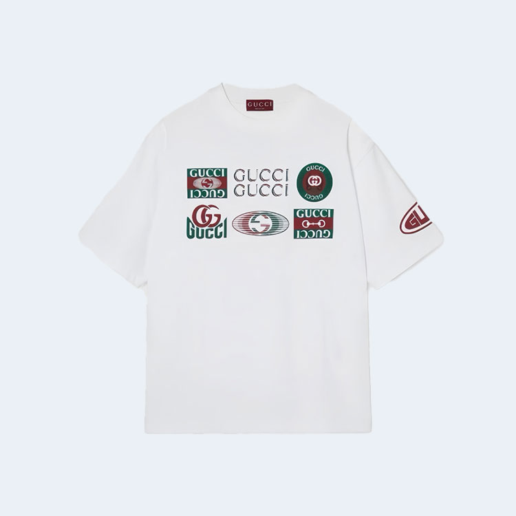 구찌 코튼 저지 프린트 티셔츠 784361