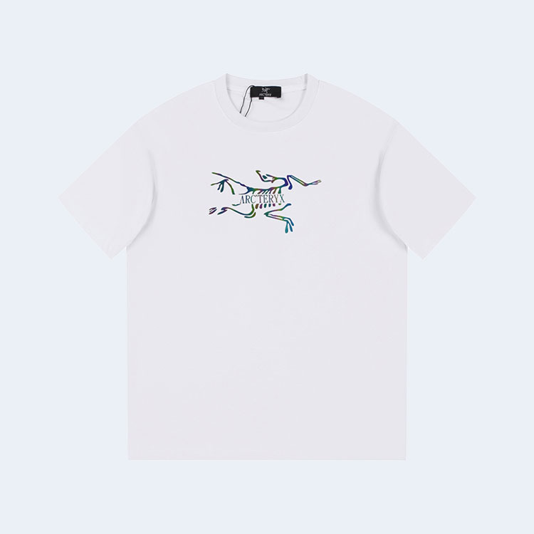 아크테릭스 3D 컬러풀 그래픽 티셔츠 화이트