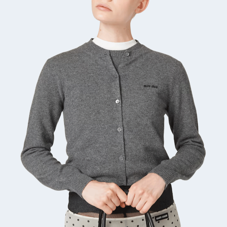 미우미우 캐시미어 니트 가디건
