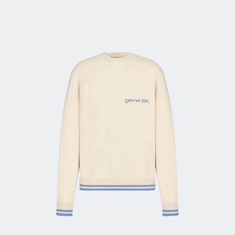 디올 크리스찬 디올 태그 스웨터 베이지