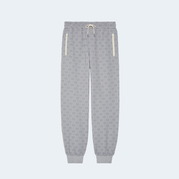 구찌 GG 나일론 자카드 조깅 팬츠