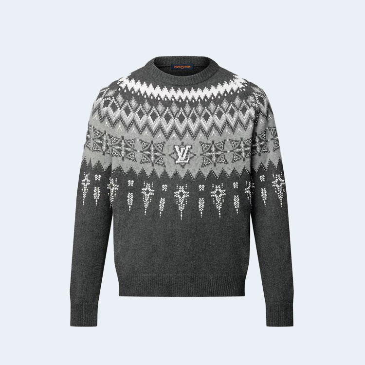 루이비통 엠벨리시드 울 캐시미어 블렌드 풀오버 니트 1AGJUQ