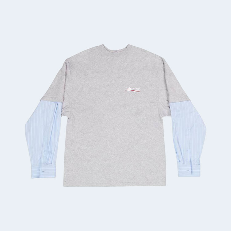 발렌시아가 폴리티컬 캠페인 레이어드 티셔츠