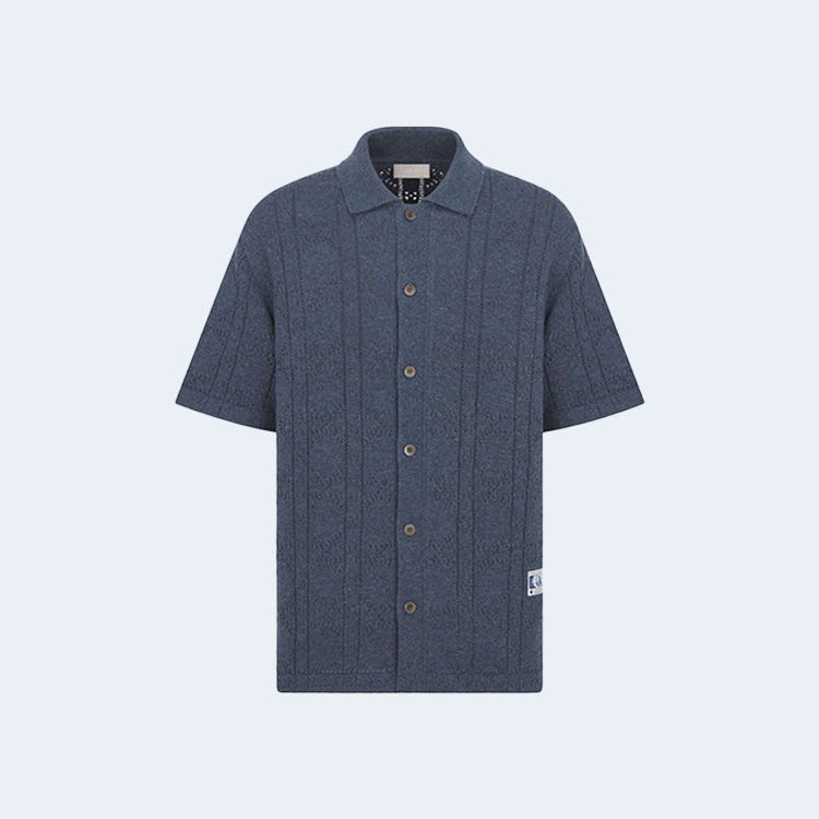 디올 까나쥬 반팔 셔츠 블루