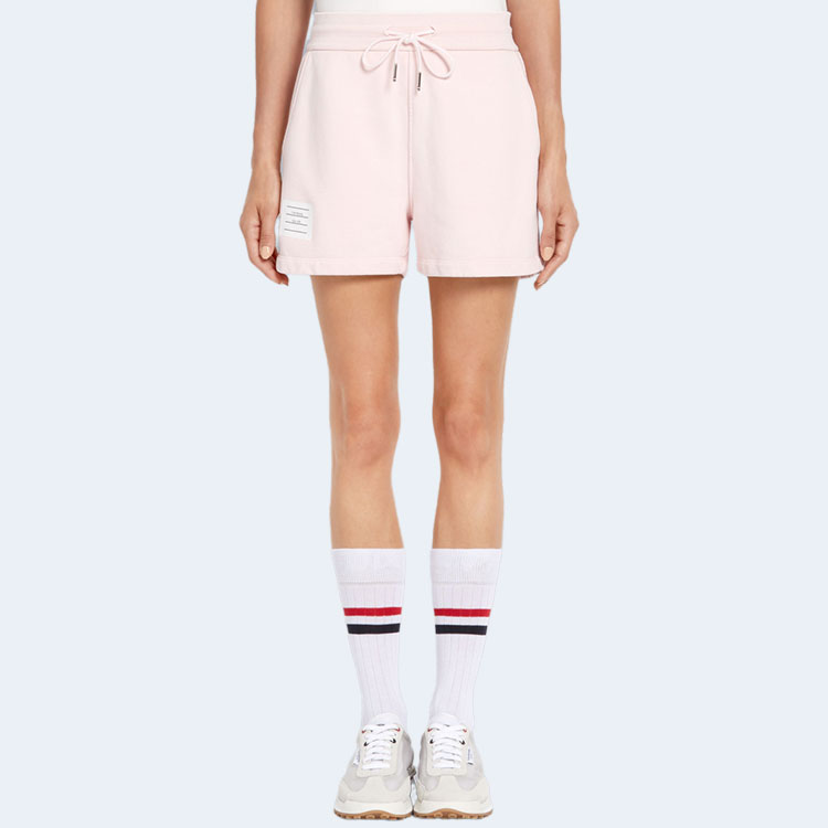 톰브라운 핑크 클래식 코튼 루프백 가먼트 다이 쇼츠