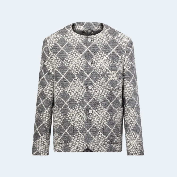 루이비통 아가일 라운드넥 블레이저