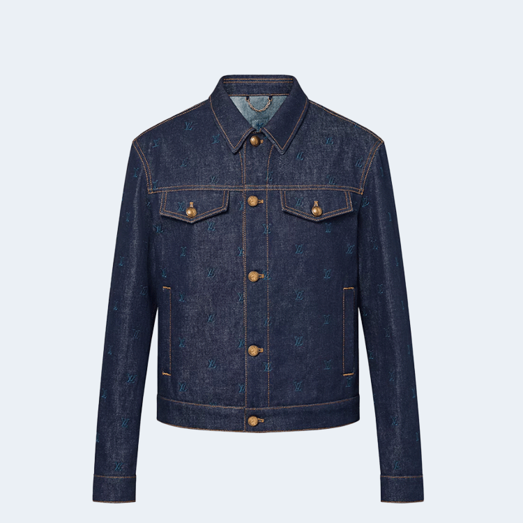 루이비통 엠브로이더드 데님 블루종 1AFYC4