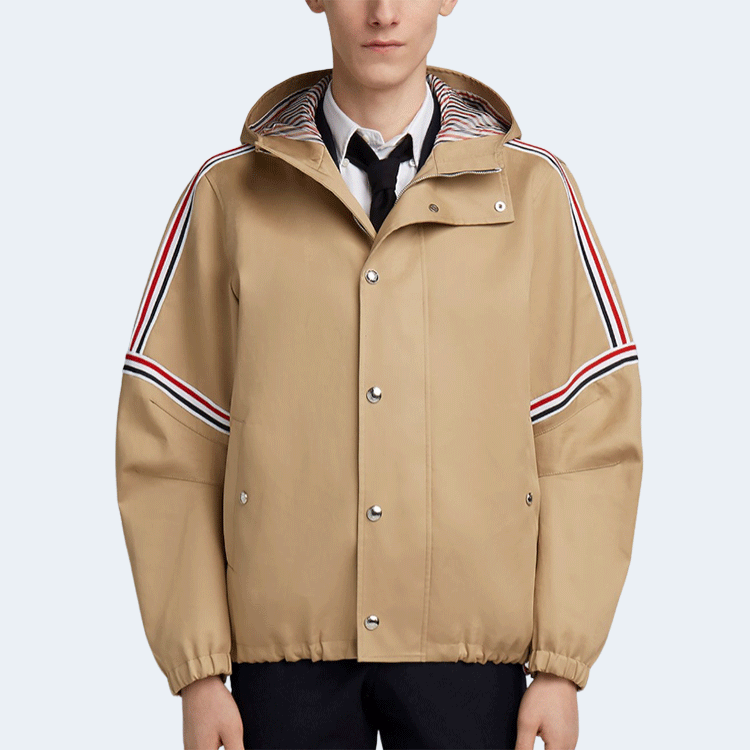 톰브라운 오버사이즈 매킨토시 재킷 뉴트럴