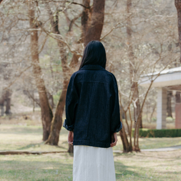 [MONOHA] / ☆ 25SS Denim work jacket / dark navy Denim work jacket (dark navy) : MONOHA