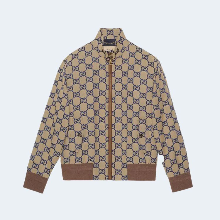 구찌 맥시 캔버스 지퍼 재킷