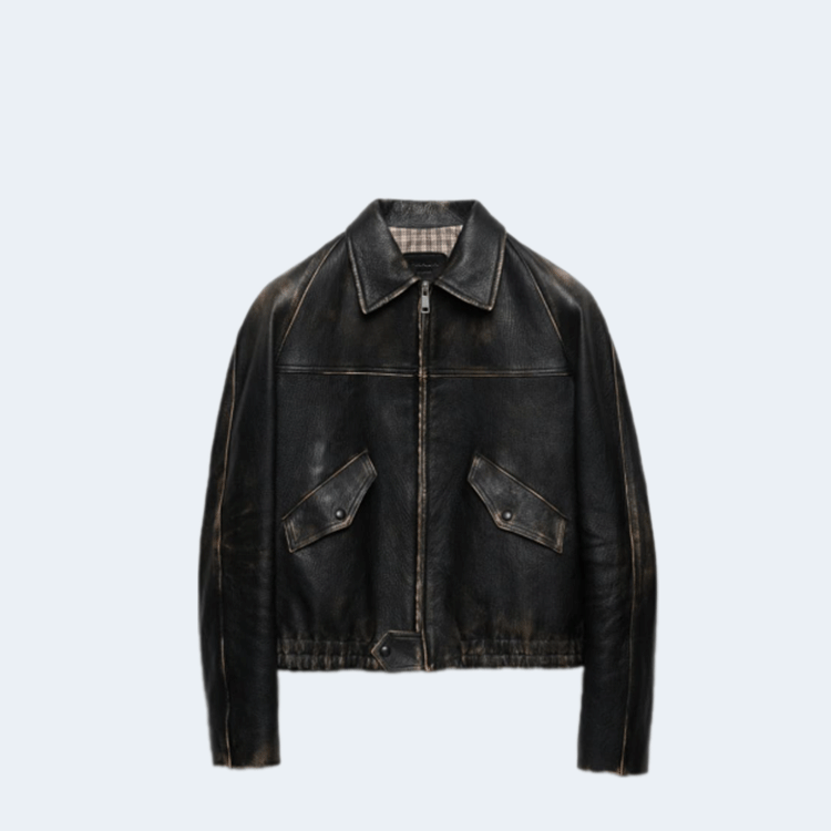 프라다 나파 가죽 재킷