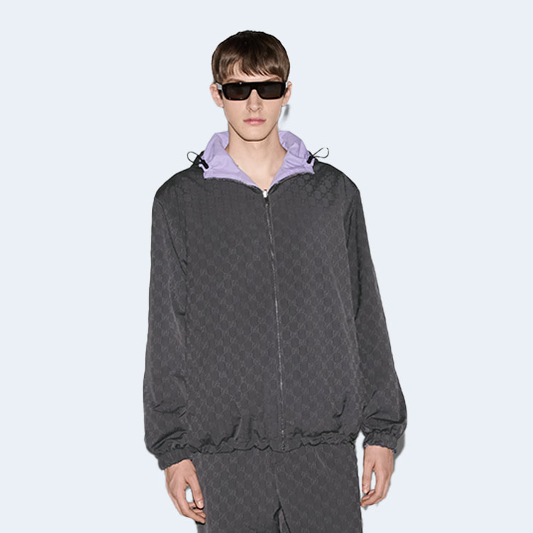 구찌 리버시블 나일론 GG 지퍼 재킷