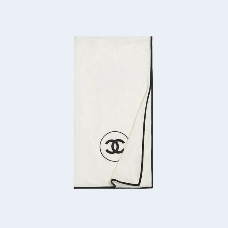 샤넬 CC로고 캐시미어 아이보리 스카프