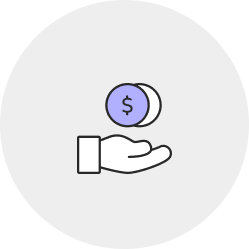 <b style="color:#6360FF;">03</b><br>전시 개최일<br>3주 전 잔금 납부