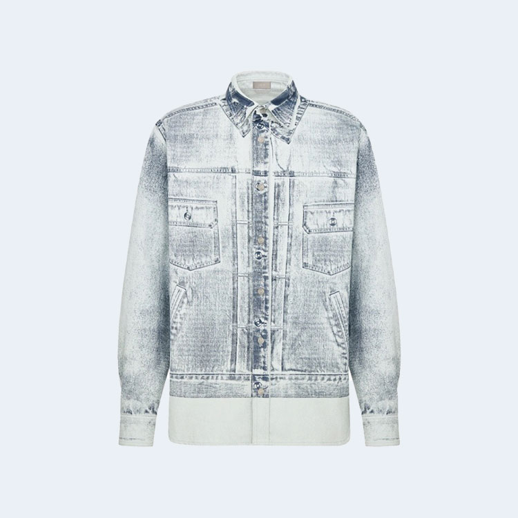 디올 MKII 이펙트 데님 오버 셔츠