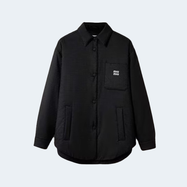 미우미우 다운 패딩 셔츠 재킷