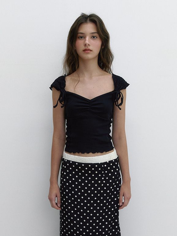 【ASURA】ROMANTIC RIBBON T ROMANTIC RIBBON T (BLACK) : ASURA