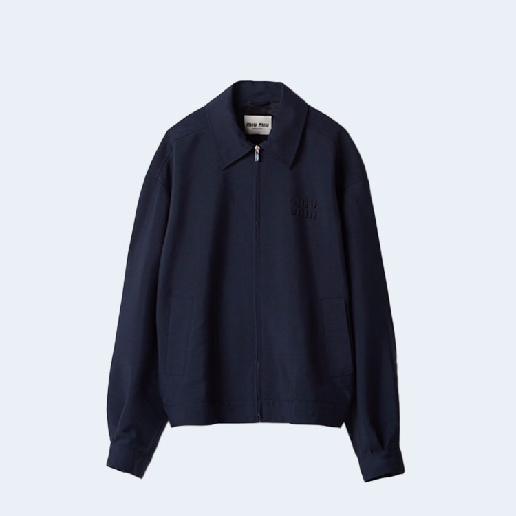 미우미우 모헤어 블루종 재킷