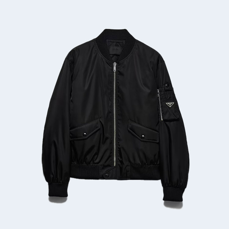 프라다 리나일론 ma-1 봄버 재킷