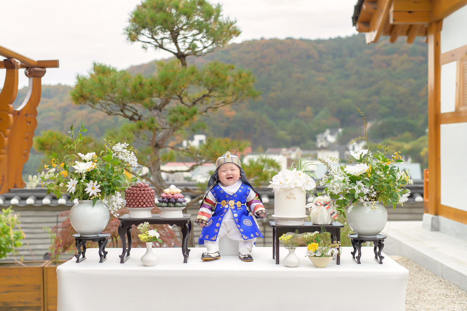 전통 돌잡이 연출 아기 앨범 사진 2