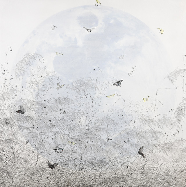 nostalgia, acrylic on canvas, 100 x 100cm, 2024