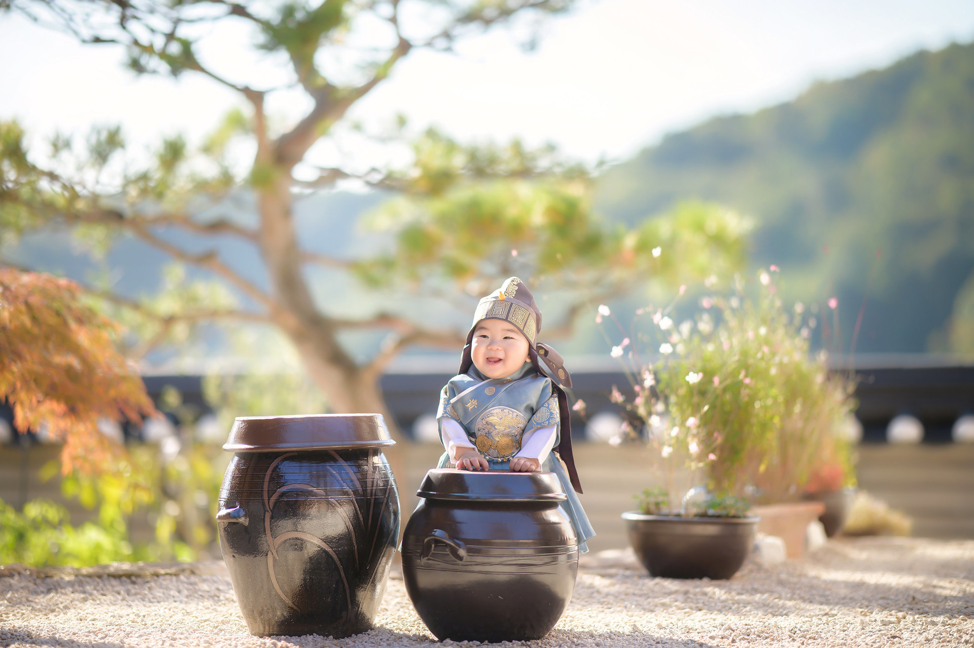 전통 돌잡이 연출 아기 액자 사진 2