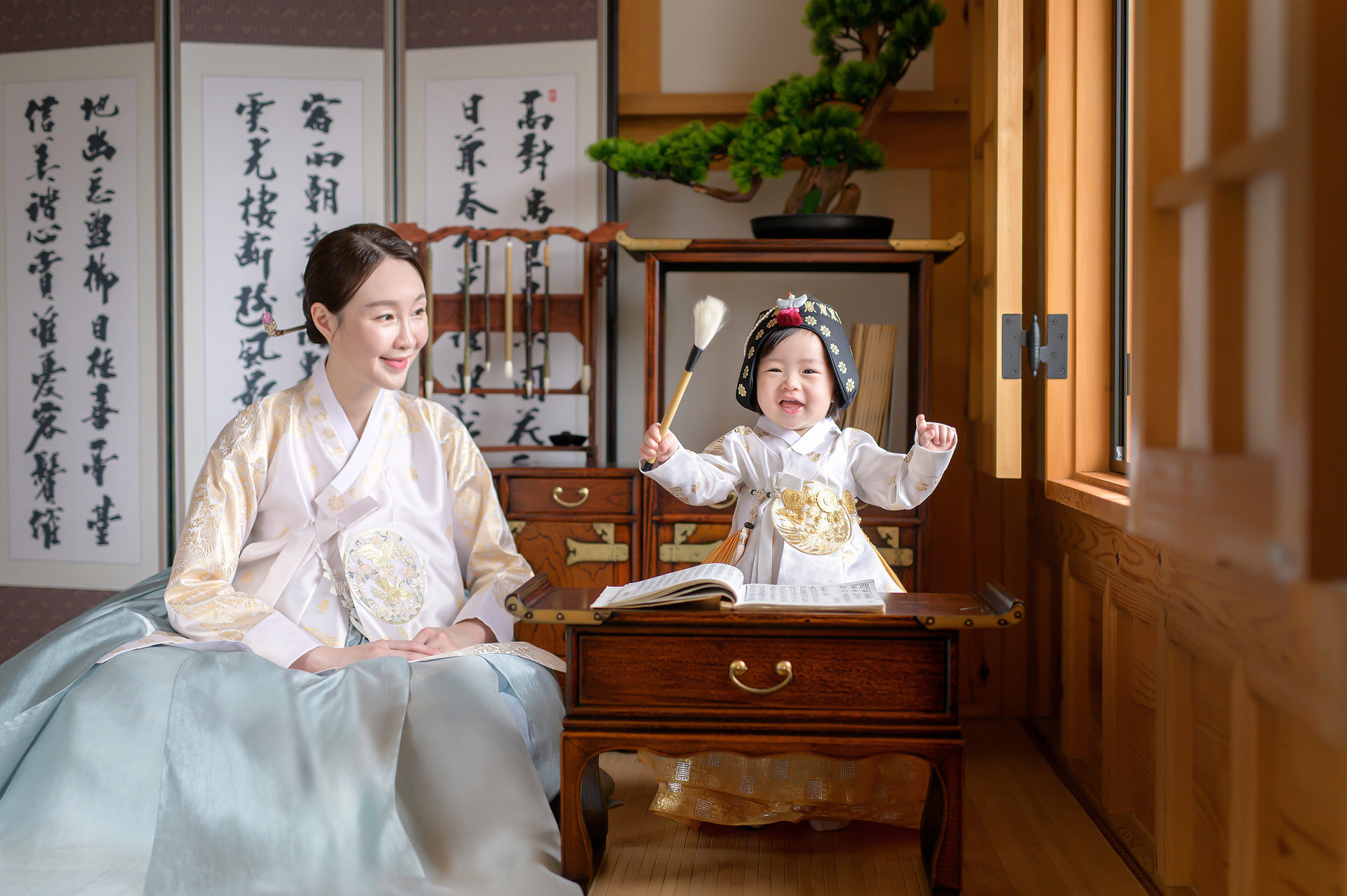 전통 돌잡이 연출 가족 앨범 사진 4