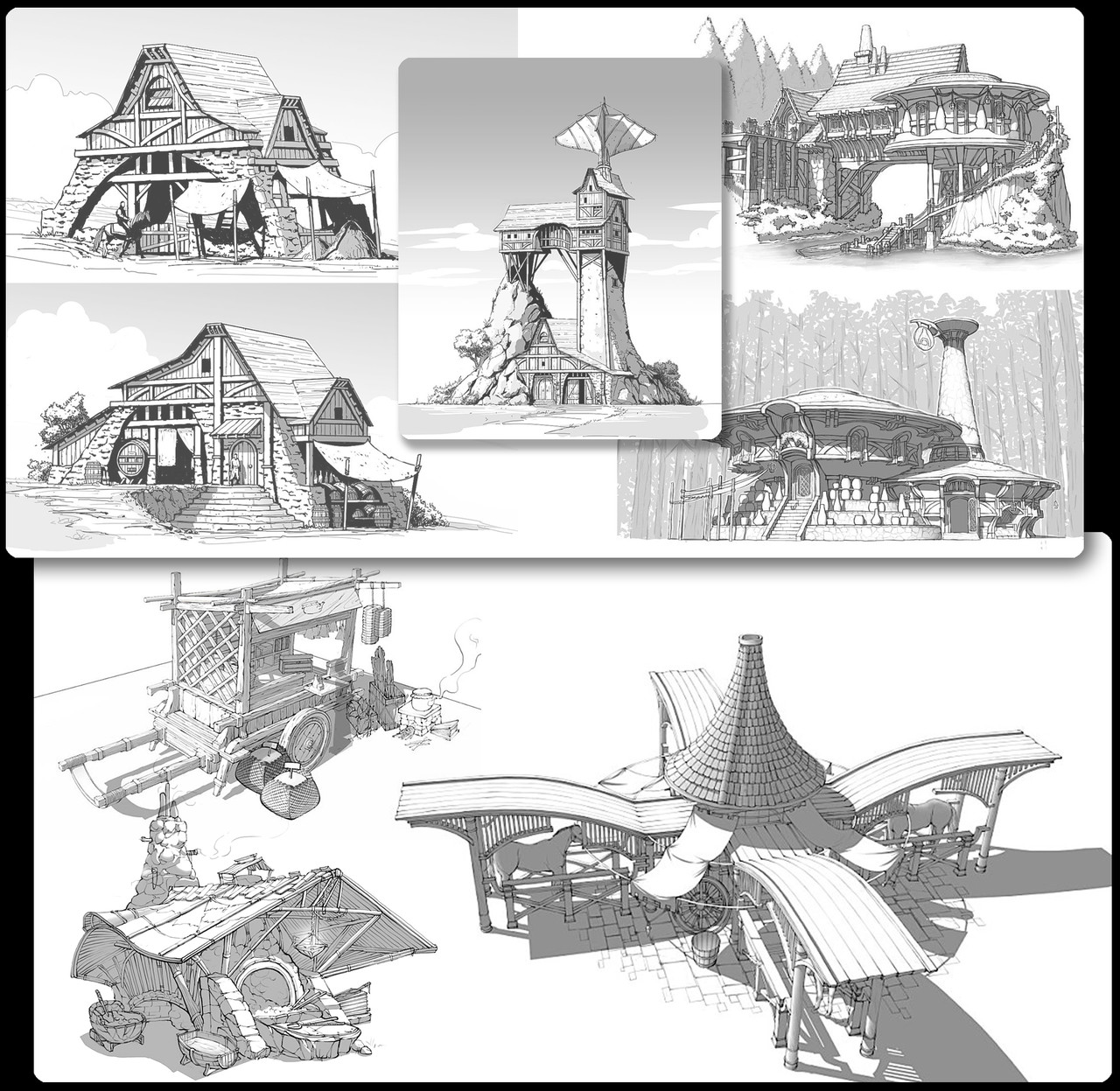 아카이브 아카데미｜실무 워크플로우로 배우는 실사 배경 컨셉 아트