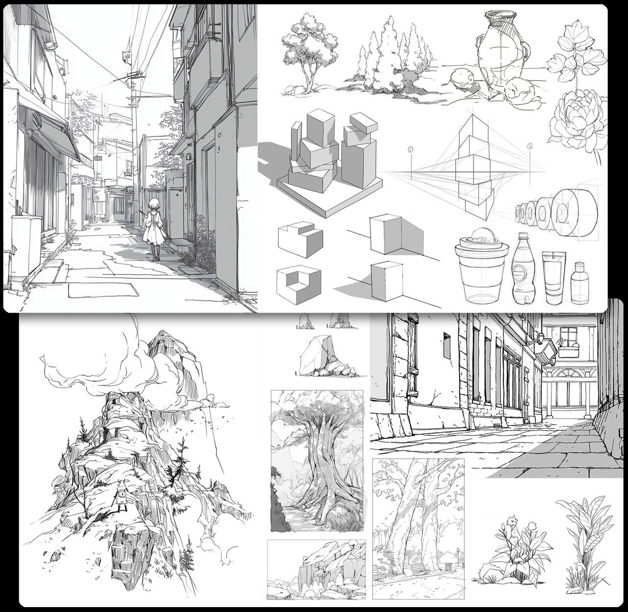 아카이브 아카데미｜실무 워크플로우로 배우는 실사 배경 컨셉 아트