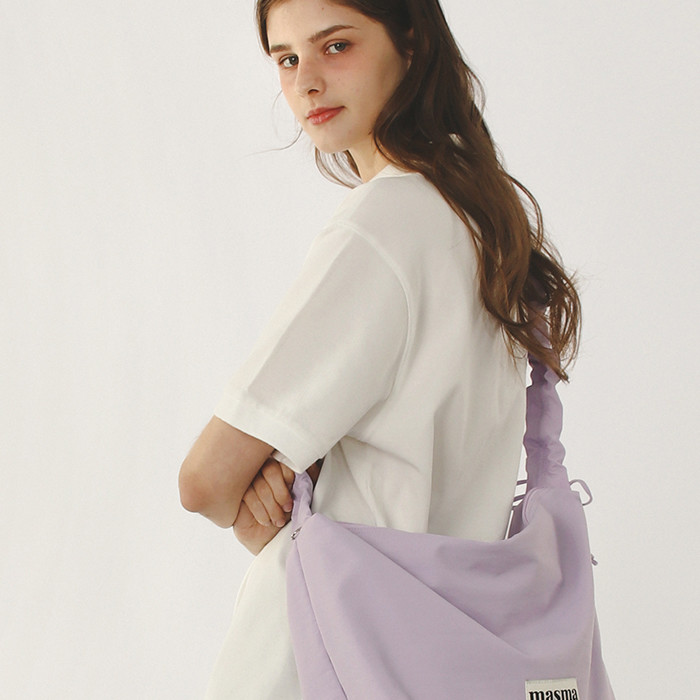 【MASMARULEZ】Nylon 2way shirring hobo bag 9COLOR MUSINSA | MASMARULEZ [INT] Nylon 2way shirring hobo bag _ Black