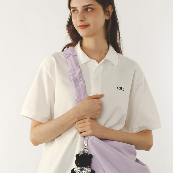 Nylon 2way shirring hobo bag _ Lilac : Masmarulez [마스마룰즈]