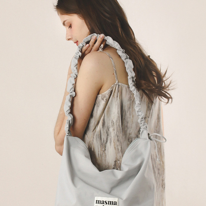 ★masmarulez★ Nylon 2way shirring hobo bagBlue Nylon 2way shirring hobo bag _ Blue : Masmarulez [마스마룰즈]
