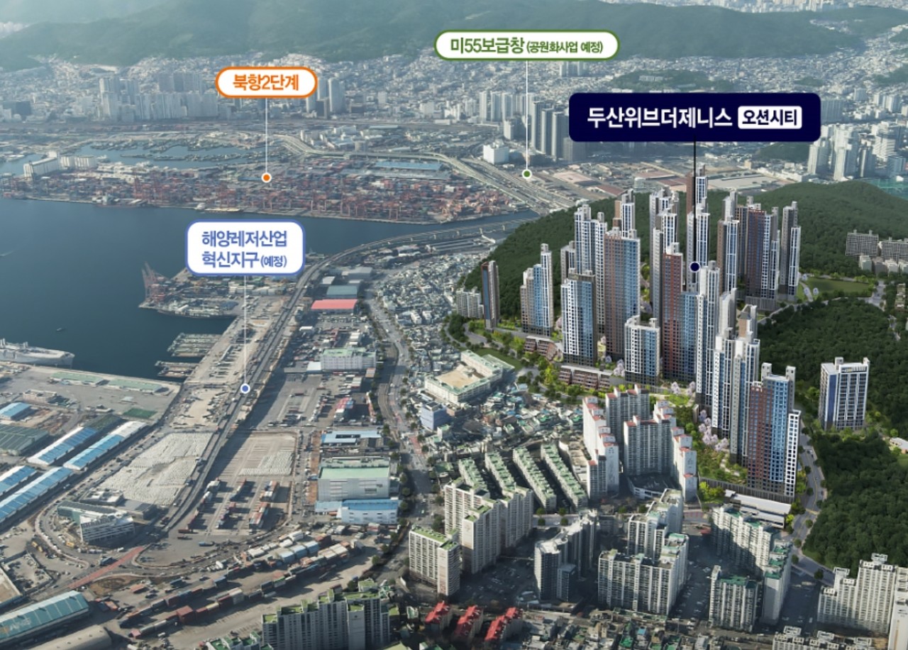 <strong>두산위브더제니스 오션시티</strong><br/>부산 우암2구역 / 두산건설 / 3,048세대 / 2025년 입주예정