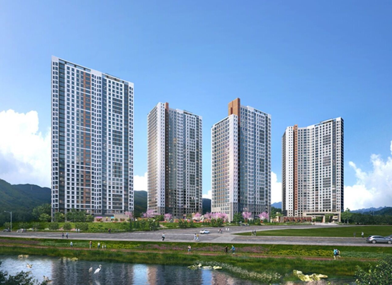 <strong>제일건설 경산하양</strong><br/>경산하양 A7블럭 / 614세대 / 2023년 입주