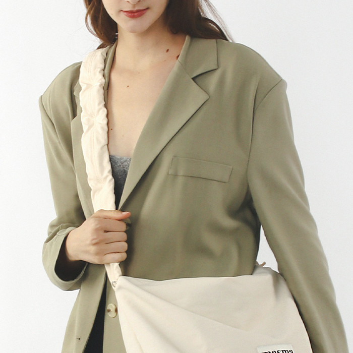 masmarulez☆Nylon 2way shirring hobo bag_black バッグ MUSINSA | MASMARULEZ [INT] Nylon 2way shirring hobo bag _ Black