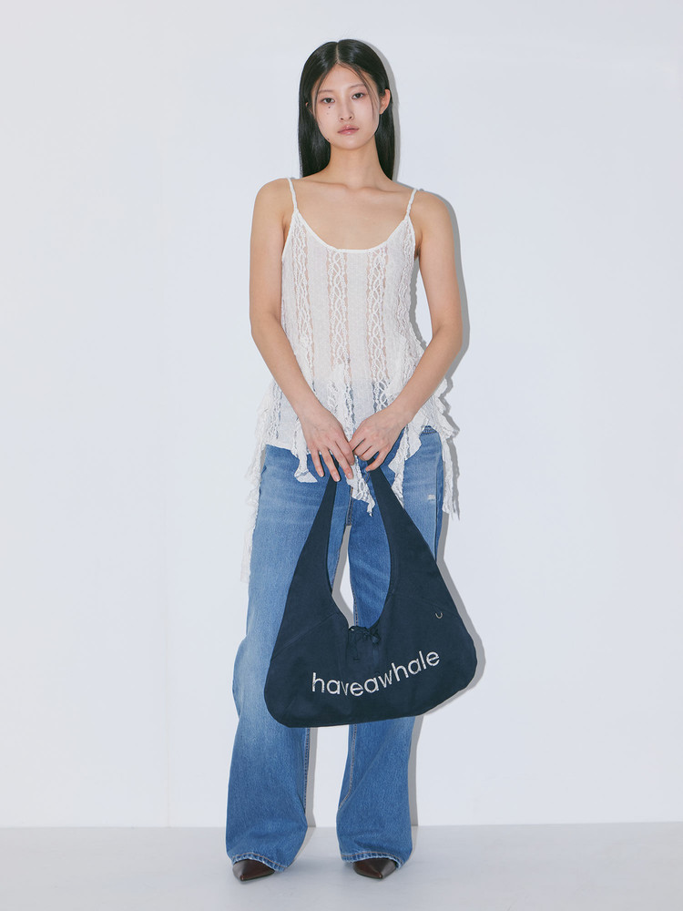 cotton baguette eco bag (NA) : 해브어웨일