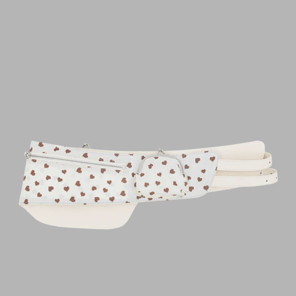 THE MUSEUM VISITOR★韓国★HEART PRINTED POCKET BELT (IVORY) HEART PRINTED POCKET BELT (IVORY) - 감도 깊은 취향 셀렉트샵 29CM