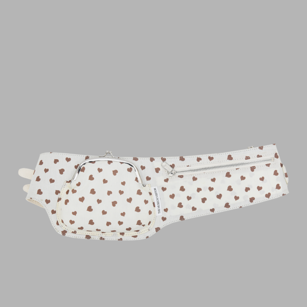 THE MUSEUM VISITOR★韓国★HEART PRINTED POCKET BELT (IVORY) HEART PRINTED POCKET BELT (IVORY) : THE MUSEUM VISITOR