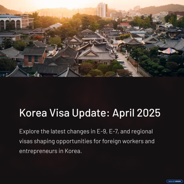 2025. April Korea Visa issue summary! : Visa Information